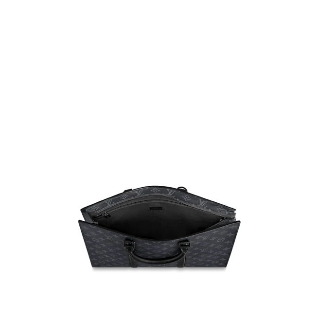  Túi Nam Louis Vuitton Sac Plat Horizontal Zippé 'Black' 