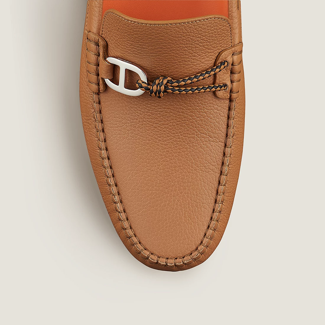  Giày Nam Hermes Alessandro Moccasin 'Naturel' 