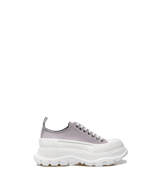  Giày Nữ Alexander McQueen Tread Slick Lace Up 'White' 