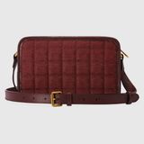  Túi Nam Gucci Mini GG Canvas Mini Shoulder Bag 'Burgundy' 