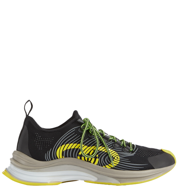  Giày Nam Gucci Run Sneaker Technical Knit Fabric 'Black' 