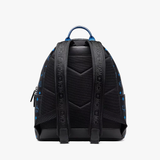 Balo Nam MCM Stark Backpack Color Splash Logo Leather 'Black' 