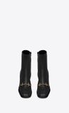  Giày Nam Saint Laurent Beau Boots In Smooth Leather 'Noir' 