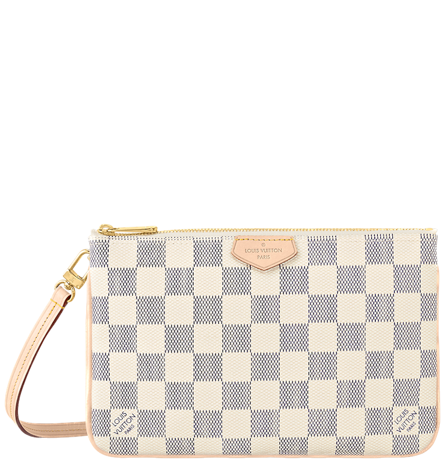 Túi Nữ Louis Vuitton Double Zip Pochette 'White' N60460 – LUXITY