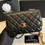  Túi Nữ Chanel Classic Wallet On Chain Lambskin 'Black' 