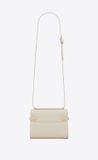  Túi Nữ Saint Laurent Manhattan Mini Crossbody Bag Leather 'Blanc Vintage' 