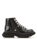  Giày Nữ Alexander McQueen Luxury Fashion Negro Botines 'Black' 