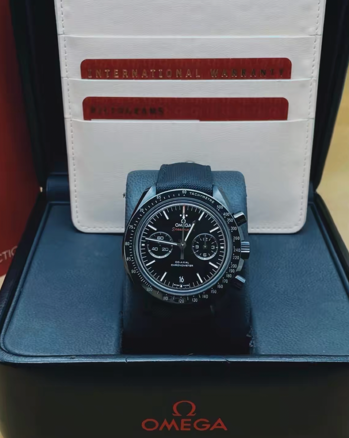  Đồng Hồ Nam Omega Speedmaster Co-Axial Chronograph 'Black' 