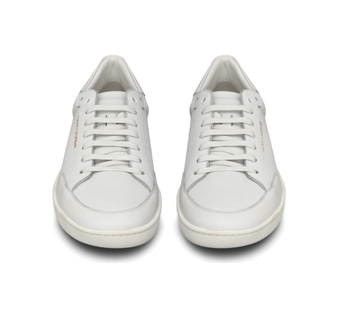  Giày Nam Saint Laurent Court Classic Sl/10 Perforated Smooth Leather 'Optic White' 