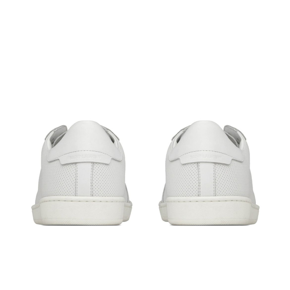  Giày Nam Saint Laurent Court Classic Sl/10 Perforated Smooth Leather 'Optic White' 