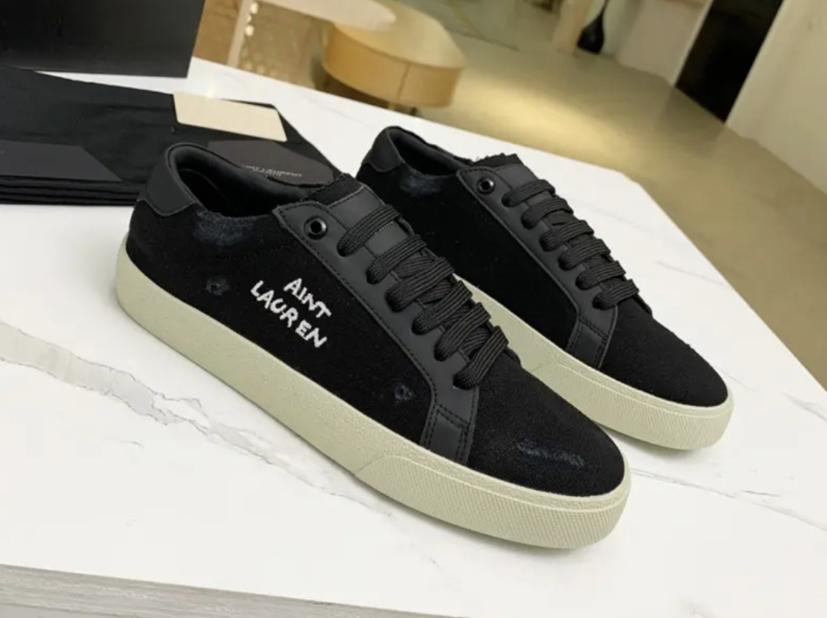 Giày Nam Saint Laurent Court Classic SL/06 Low #39 Black #39 611106GUP501000 Giày Nam Saint Laurent Court Classic SL/06 Low #39 Black #39 611106GUP501000