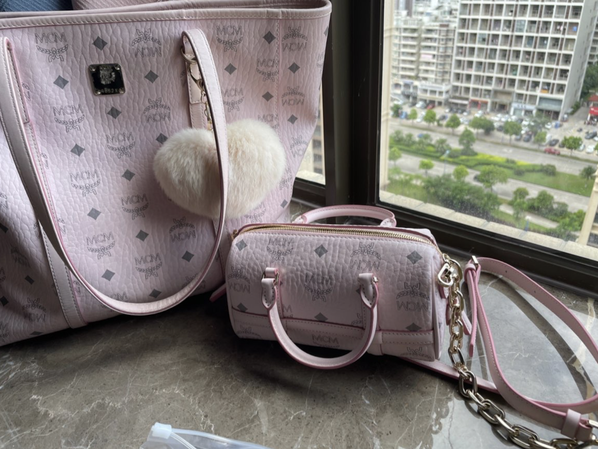 Túi Nữ MCM Delmy Boston Bag Visetos 'Pink' MWBBAER01QH001 LUXITY