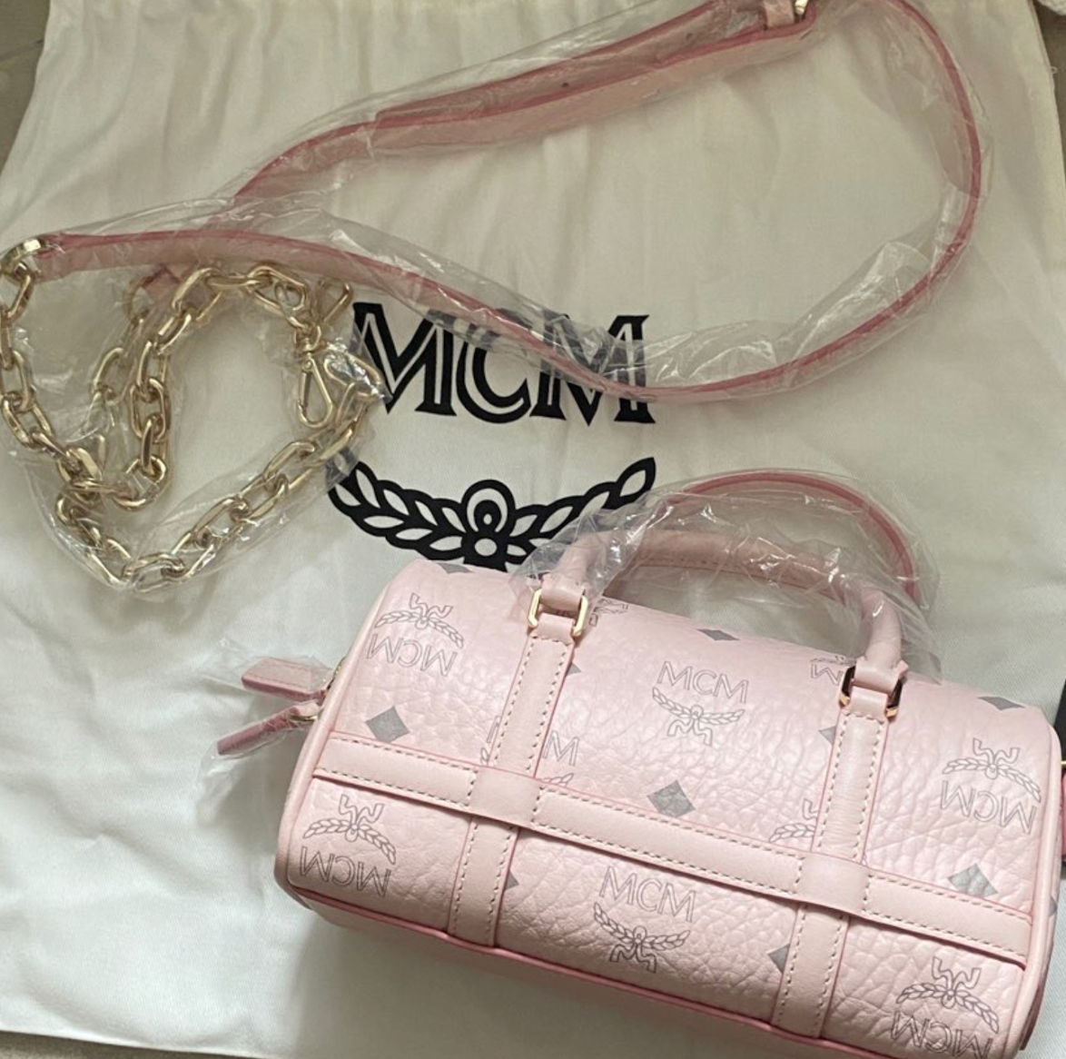 Túi Nữ MCM Delmy Boston Bag Visetos 'Pink' MWBBAER01QH001 LUXITY