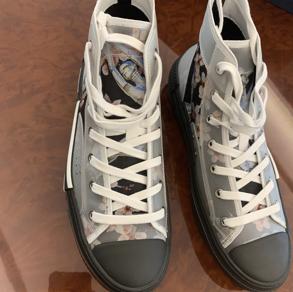 dior b23 high canvas sorayama robot black