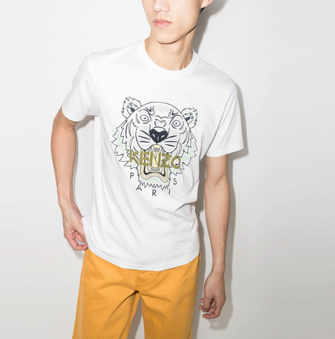  Áo Nam Kenzo Tiger Classic T-Shirt 'White' 