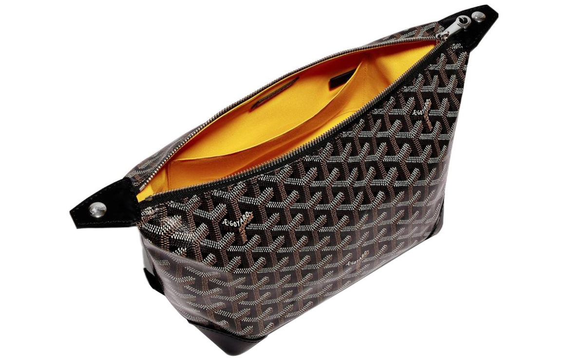 希少品◆GOYARD◆ゴヤール Boeing 25 Toilet Bag Black バッグ Goyard Boeing 25 Toilet Bag Black in Goyardine Canvas with