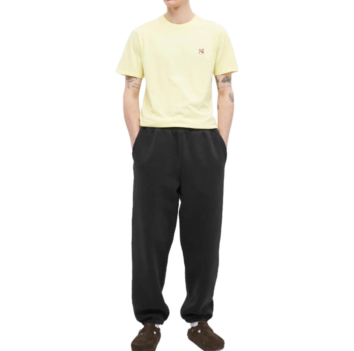  Áo Maison Kitsune Animal Print 'Yellow' 