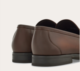  Giày Nam Salvatore Ferragamo Moccasin Gancini Ornament 'Brown' 
