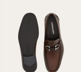  Giày Nam Salvatore Ferragamo Moccasin Gancini Ornament 'Brown' 