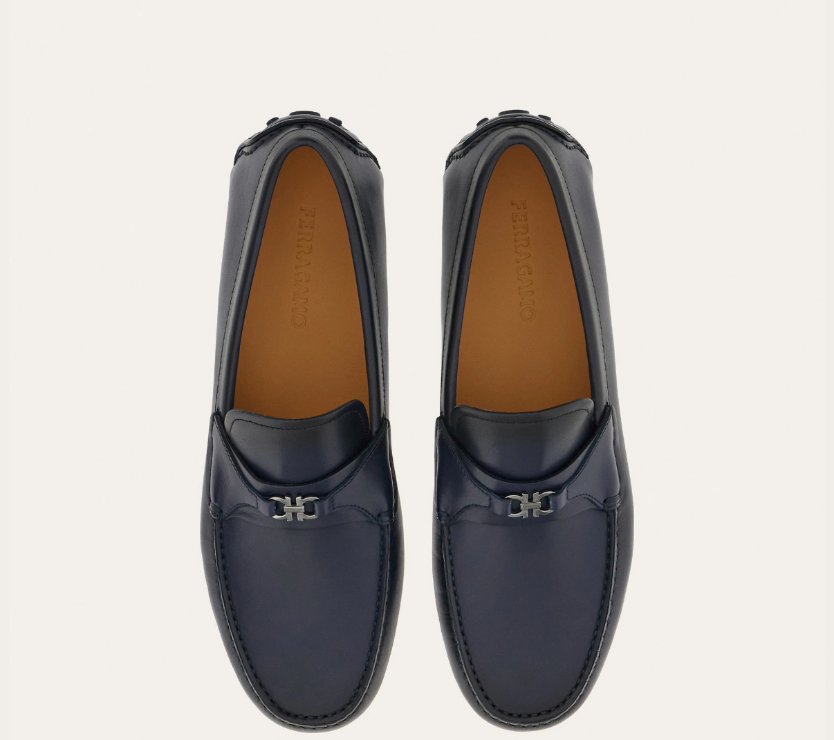  Giày Nam Salvatore Ferragamo Driver Gancini Ornament 'Blue' 