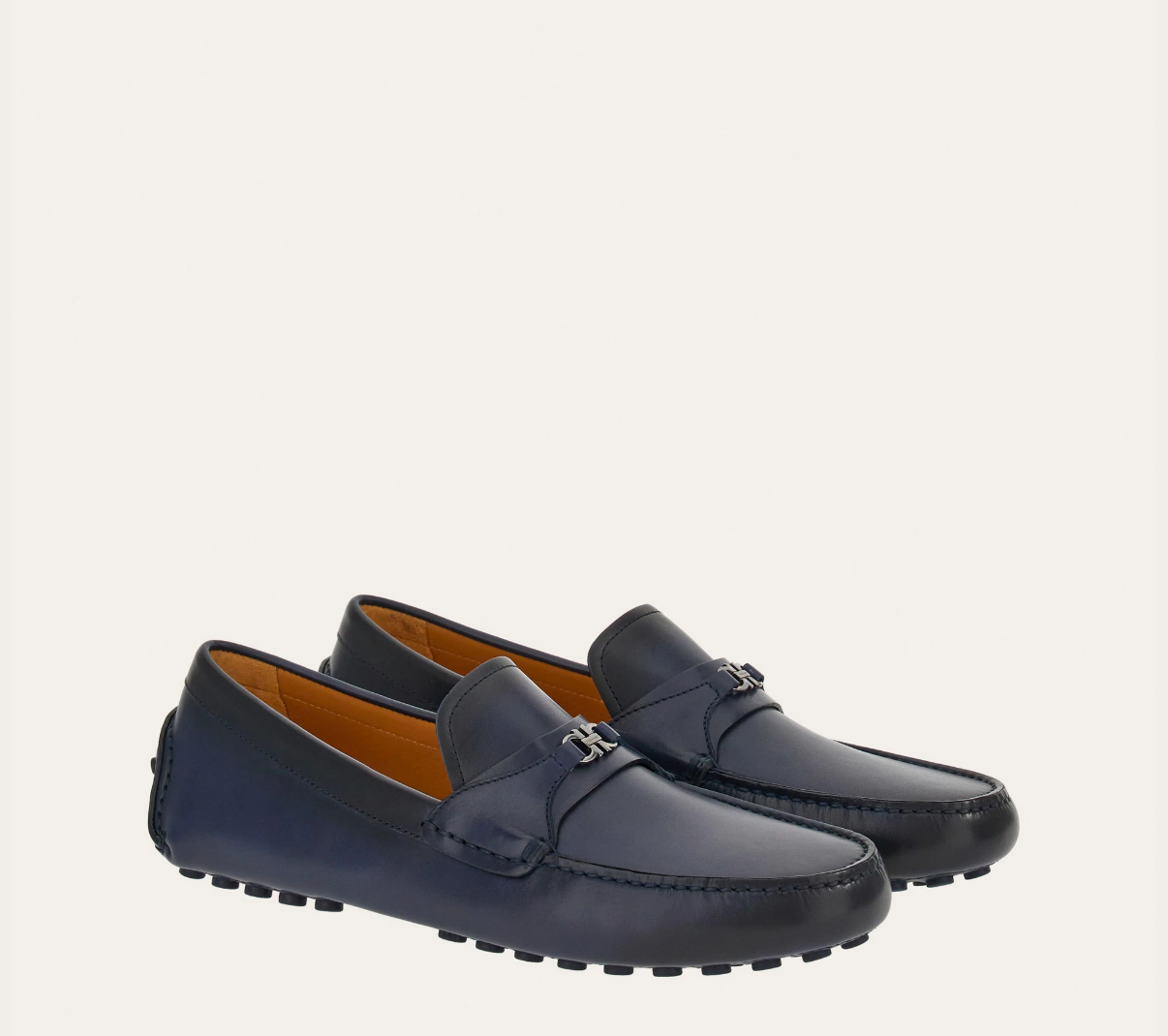  Giày Nam Salvatore Ferragamo Driver Gancini Ornament 'Blue' 