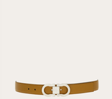  Thắt Lưng Nam Salvatore Ferragamo Adjustable Gancini Belt 'Burnt Ocher' 