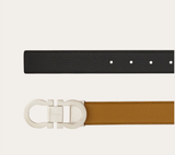  Thắt Lưng Nam Salvatore Ferragamo Adjustable Gancini Belt 'Burnt Ocher' 