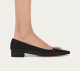  Giày Nữ Salvatore Ferragamo New Vara Plate Pump 'Black' 