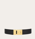  Thắt Lưng Nữ Salvatore Ferragamo Adjustable Hug Belt 'Black' 
