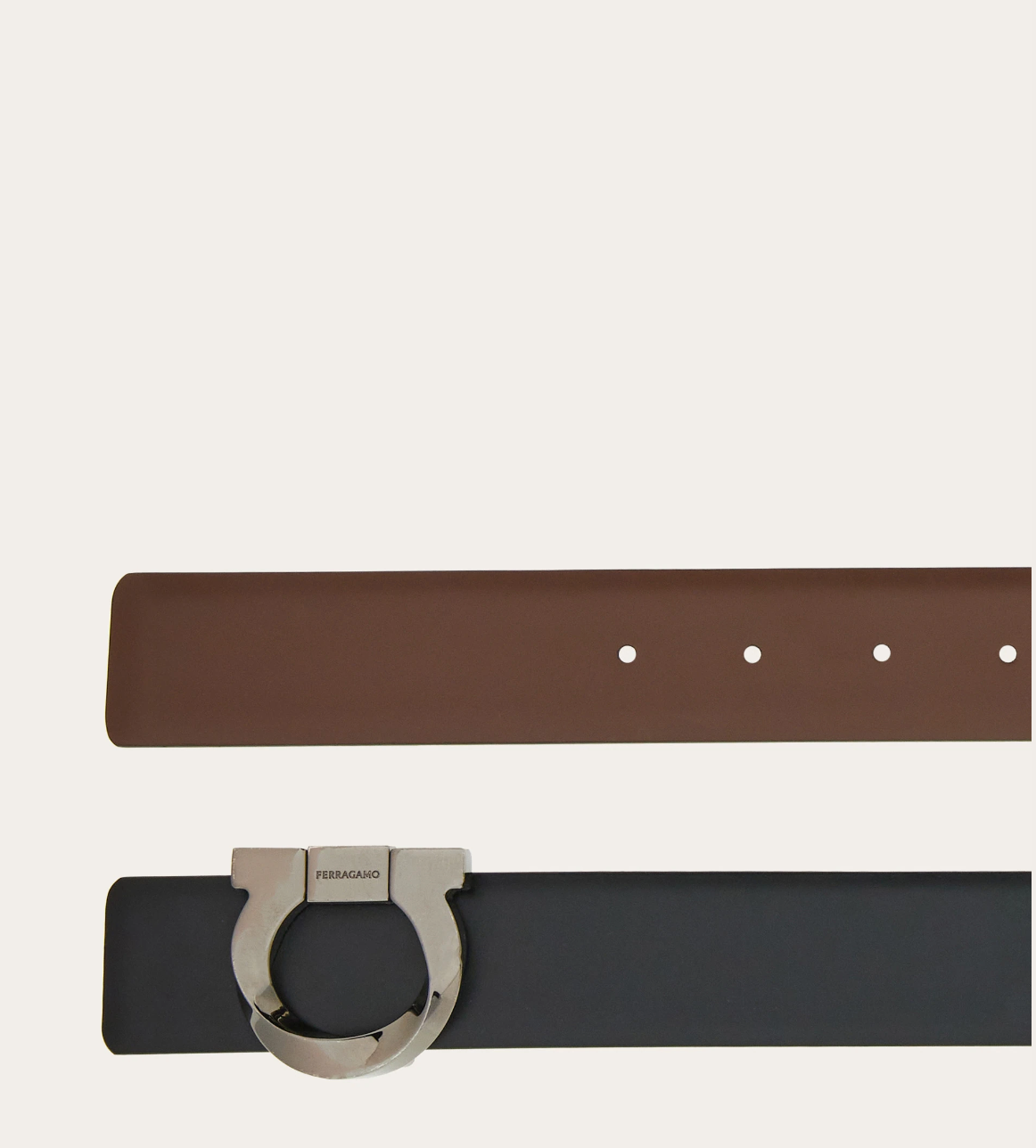  Thắt Lưng Nam Salvatore Ferragamo Fixed Gancini Twist Belt 'Black' 