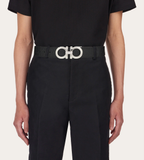  Thắt Lưng Nam Salvatore Ferragamo Gancini Belt 'Black' 