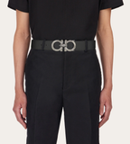  Thắt Lưng Nam Salvatore Ferragamo Gancini Belt 'Black' 