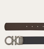  Thắt Lưng Nam Salvatore Ferragamo Gancini Belt 'Black' 