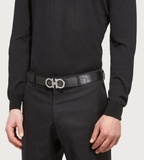  Thắt Lưng Nam Salvatore Ferragamo Gancini Belt 'Black' 