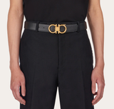  Thắt Lưng Nam Salvatore Ferragamo Gancini Belt 'Black' 