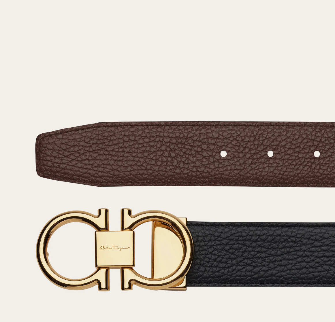  Thắt Lưng Nam Salvatore Ferragamo Gancini Belt 'Black' 