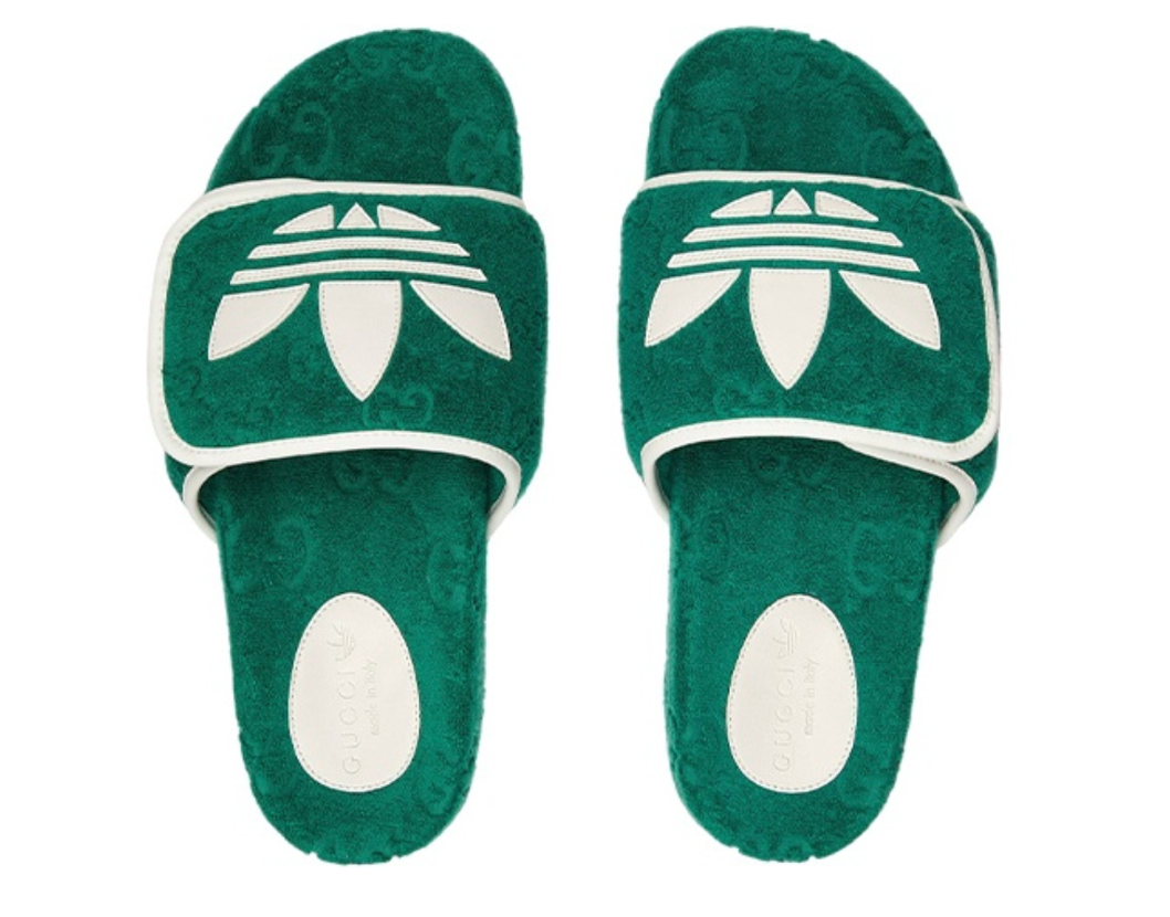  Dép Nam Gucci x Adidas Men’s GG platform ‘Green’ 