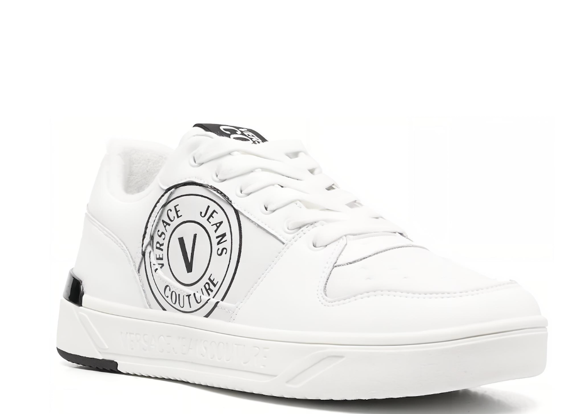  Giày Nam Versace Jeans Couture Logolu Deri 'White' 