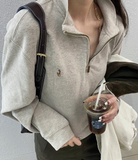  Áo Ralph Lauren Zipper Pullover 'White' 