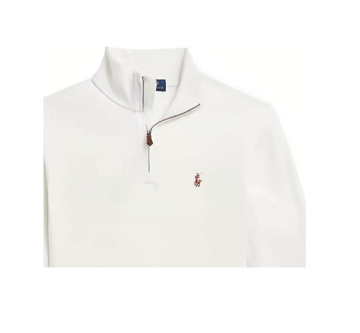  Áo Ralph Lauren Zipper Pullover 'White' 