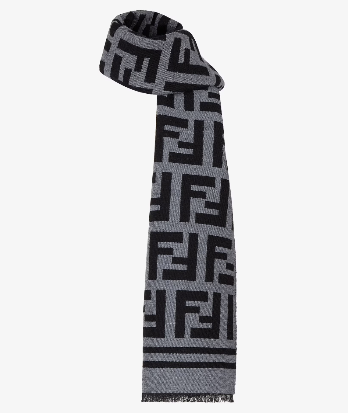  Khăn Fendi Scarf Wool Scarf 'Black' 