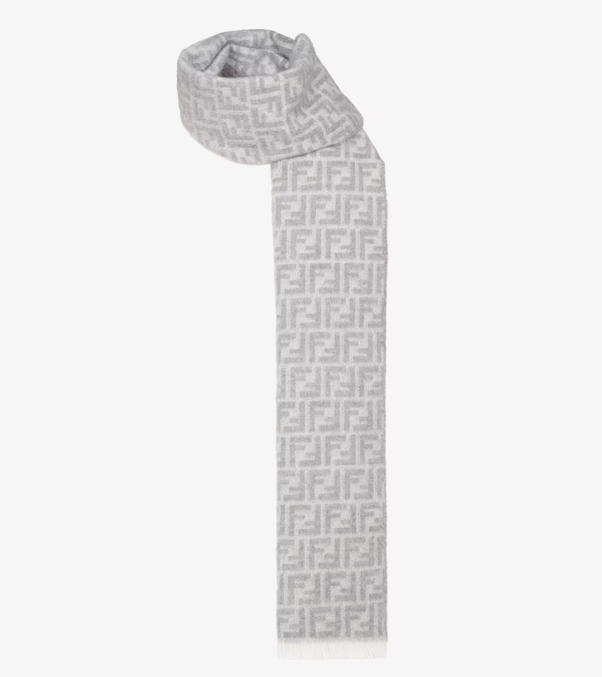  Khăn Fendi Scarf FF Wool Scarf 'Grey' 