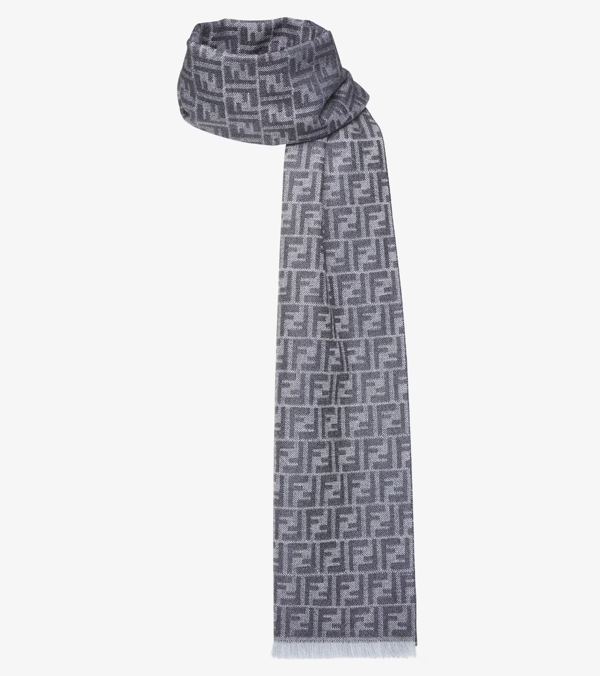  Khăn Fendi Scarf FF Jacquard Scarf 'Blue' 