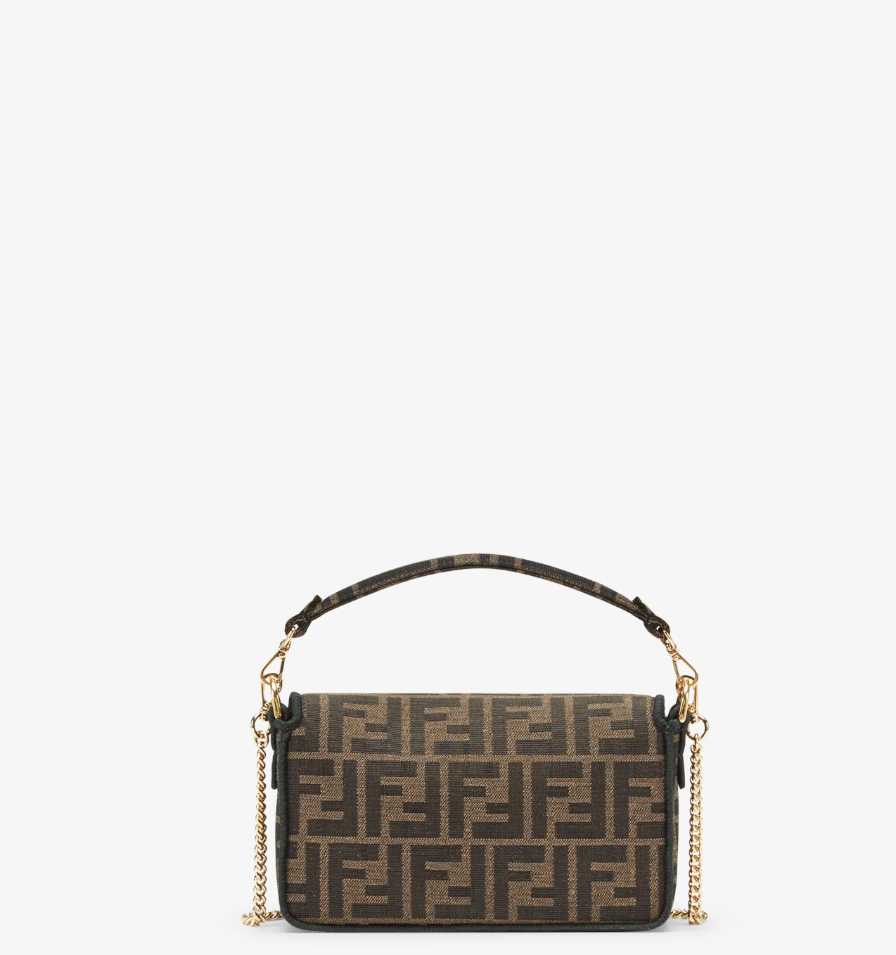  Túi Nữ Fendi Baguette Mini Jacquard Fabric Bag 'Brown' 