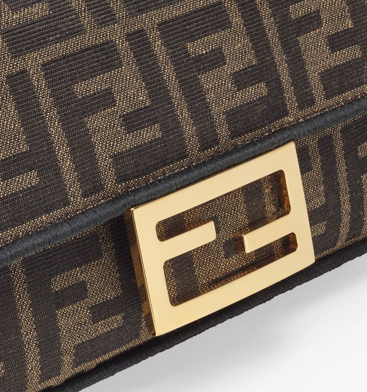  Túi Nữ Fendi Baguette Mini Jacquard Fabric Bag 'Brown' 