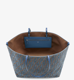  Túi Nữ Fendi Roll Large Jacquard Velvet Shopper 'Blue' 