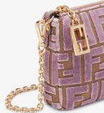  Túi Nữ Fendi Baguette Pouch Jacquard Pouch 'Pink' 