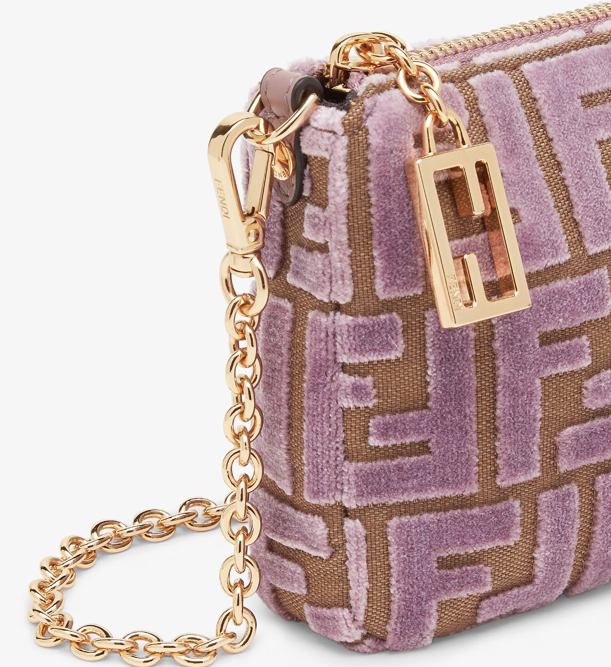  Túi Nữ Fendi Baguette Pouch Jacquard Pouch 'Pink' 