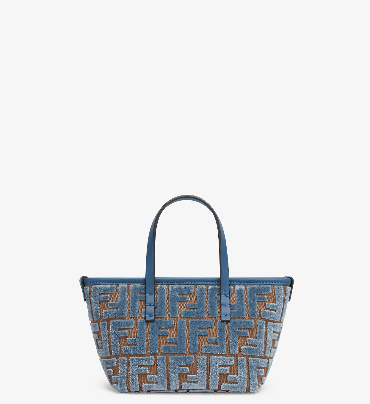  Túi Nữ Fendi Roll Mini Jacquard Velvet Mini Bag 'Blue' 