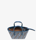  Túi Nữ Fendi Roll Mini Jacquard Velvet Mini Bag 'Blue' 